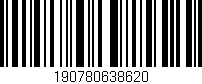 Código de barras (EAN, GTIN, SKU, ISBN): '190780638620'