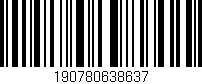 Código de barras (EAN, GTIN, SKU, ISBN): '190780638637'