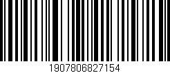 Código de barras (EAN, GTIN, SKU, ISBN): '1907806827154'