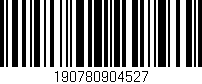 Código de barras (EAN, GTIN, SKU, ISBN): '190780904527'