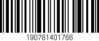 Código de barras (EAN, GTIN, SKU, ISBN): '190781401766'