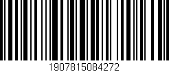 Código de barras (EAN, GTIN, SKU, ISBN): '1907815084272'