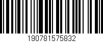 Código de barras (EAN, GTIN, SKU, ISBN): '190781575832'