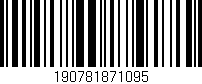 Código de barras (EAN, GTIN, SKU, ISBN): '190781871095'