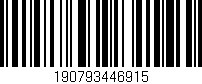 Código de barras (EAN, GTIN, SKU, ISBN): '190793446915'