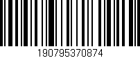 Código de barras (EAN, GTIN, SKU, ISBN): '190795370874'