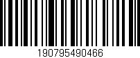Código de barras (EAN, GTIN, SKU, ISBN): '190795490466'