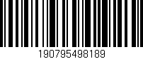 Código de barras (EAN, GTIN, SKU, ISBN): '190795498189'
