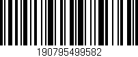 Código de barras (EAN, GTIN, SKU, ISBN): '190795499582'