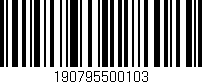 Código de barras (EAN, GTIN, SKU, ISBN): '190795500103'