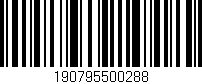 Código de barras (EAN, GTIN, SKU, ISBN): '190795500288'