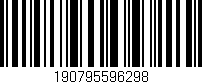 Código de barras (EAN, GTIN, SKU, ISBN): '190795596298'