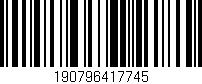 Código de barras (EAN, GTIN, SKU, ISBN): '190796417745'