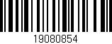 Código de barras (EAN, GTIN, SKU, ISBN): '19080854'