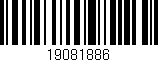 Código de barras (EAN, GTIN, SKU, ISBN): '19081886'