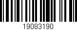 Código de barras (EAN, GTIN, SKU, ISBN): '19083190'