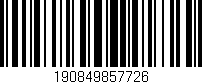 Código de barras (EAN, GTIN, SKU, ISBN): '190849857726'