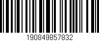 Código de barras (EAN, GTIN, SKU, ISBN): '190849857832'