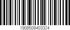 Código de barras (EAN, GTIN, SKU, ISBN): '1908509403324'