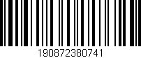 Código de barras (EAN, GTIN, SKU, ISBN): '190872380741'