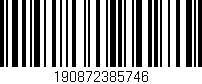 Código de barras (EAN, GTIN, SKU, ISBN): '190872385746'