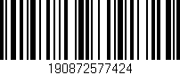 Código de barras (EAN, GTIN, SKU, ISBN): '190872577424'