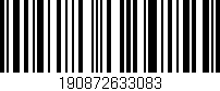 Código de barras (EAN, GTIN, SKU, ISBN): '190872633083'