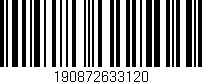 Código de barras (EAN, GTIN, SKU, ISBN): '190872633120'