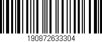 Código de barras (EAN, GTIN, SKU, ISBN): '190872633304'