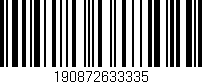 Código de barras (EAN, GTIN, SKU, ISBN): '190872633335'