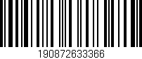 Código de barras (EAN, GTIN, SKU, ISBN): '190872633366'