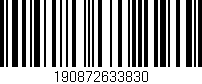 Código de barras (EAN, GTIN, SKU, ISBN): '190872633830'