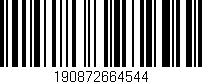Código de barras (EAN, GTIN, SKU, ISBN): '190872664544'