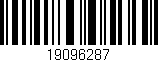 Código de barras (EAN, GTIN, SKU, ISBN): '19096287'