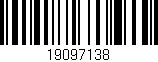 Código de barras (EAN, GTIN, SKU, ISBN): '19097138'