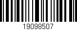 Código de barras (EAN, GTIN, SKU, ISBN): '19098507'