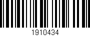 Código de barras (EAN, GTIN, SKU, ISBN): '1910434'