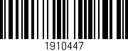 Código de barras (EAN, GTIN, SKU, ISBN): '1910447'