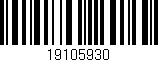 Código de barras (EAN, GTIN, SKU, ISBN): '19105930'