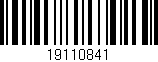 Código de barras (EAN, GTIN, SKU, ISBN): '19110841'