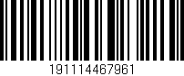 Código de barras (EAN, GTIN, SKU, ISBN): '191114467961'