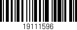 Código de barras (EAN, GTIN, SKU, ISBN): '19111596'