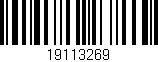 Código de barras (EAN, GTIN, SKU, ISBN): '19113269'