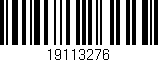 Código de barras (EAN, GTIN, SKU, ISBN): '19113276'