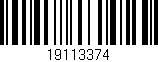Código de barras (EAN, GTIN, SKU, ISBN): '19113374'