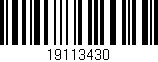 Código de barras (EAN, GTIN, SKU, ISBN): '19113430'