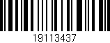 Código de barras (EAN, GTIN, SKU, ISBN): '19113437'
