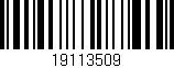 Código de barras (EAN, GTIN, SKU, ISBN): '19113509'