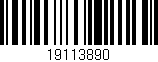 Código de barras (EAN, GTIN, SKU, ISBN): '19113890'