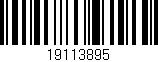 Código de barras (EAN, GTIN, SKU, ISBN): '19113895'